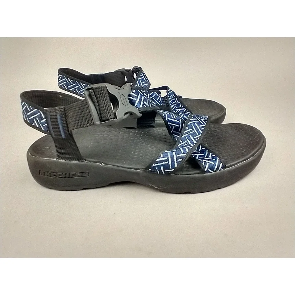 Skechers On the GO 400 Mens Sport Sandals Navy Blue Geometric SN 51569 Size 9